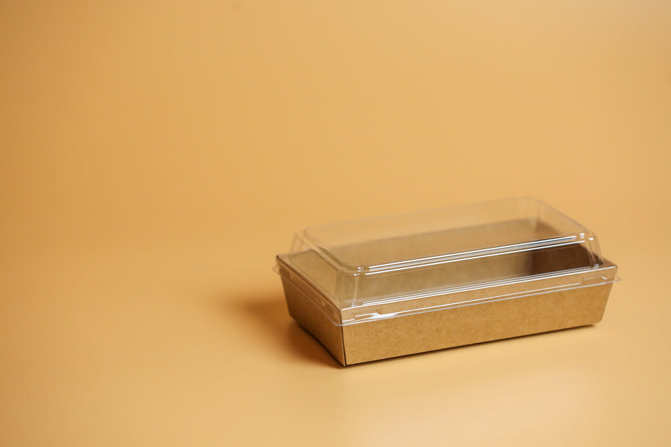 Take Out Box with Clear Cover - Square