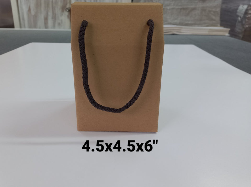 Gift Handle Box- Dark Brown Rope