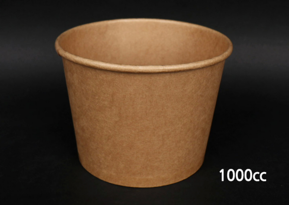 Paper Bowl with White Cover