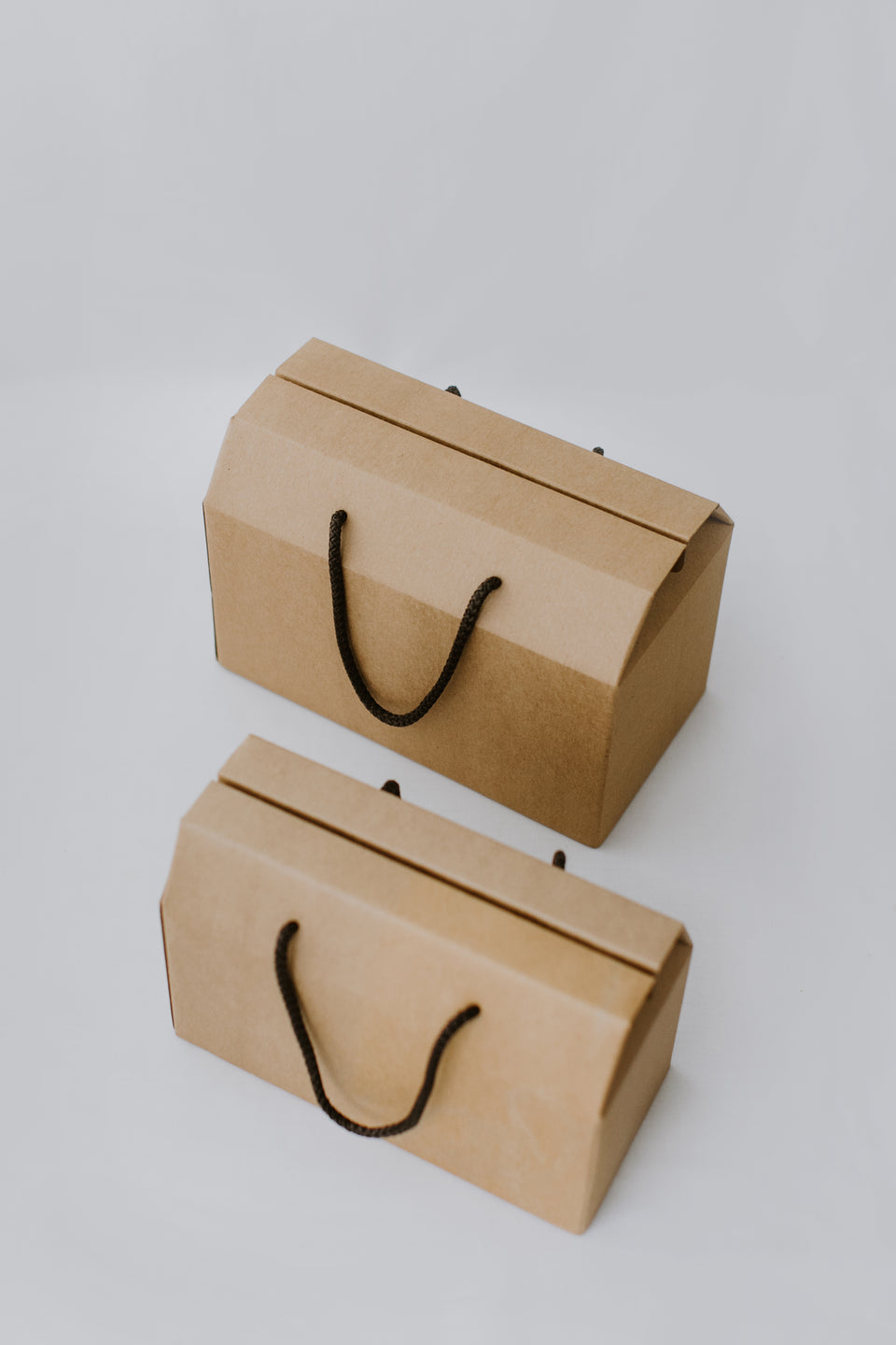 Gift Handle Box- Dark Brown Rope