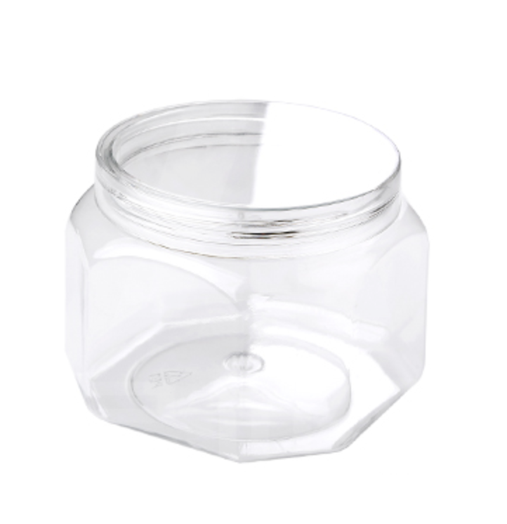 PET Plastic Jars - Round -Screw Type Lid