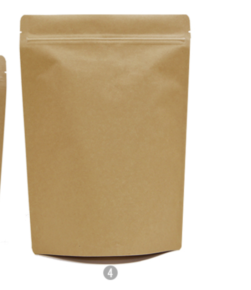 Kraft  Stand Pouch with Seal